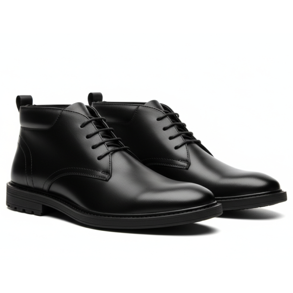 RL204 CHAUSSURE EN CUIR NOIR