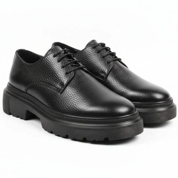 RL113 CHAUSSURE EN CUIR NOIR